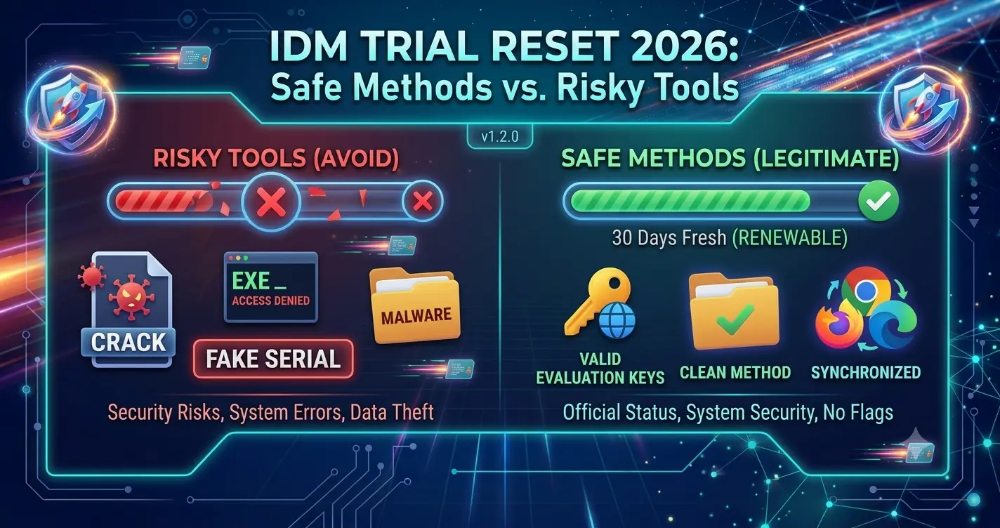 إعادة تعيين IDM 2026: الطرق الآمنة مقابل الأدوات الخطيرة - دليل إعادة ضبط تجربة IDM