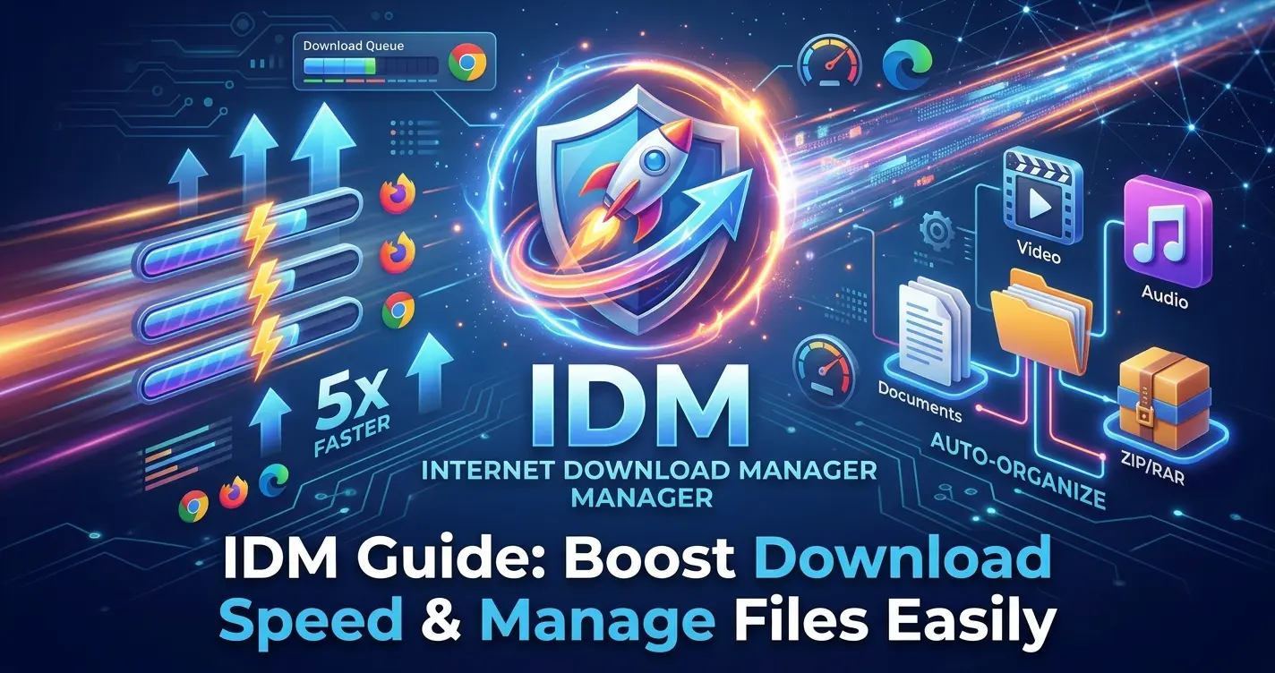 دليل IDM الشامل: كيفية تنزيل الملفات بشكل أسرع وإدارة التحميلات بسهولة - دليل إعادة ضبط تجربة IDM 2026 - تحميل مجاني لـ IDM Trial Manager